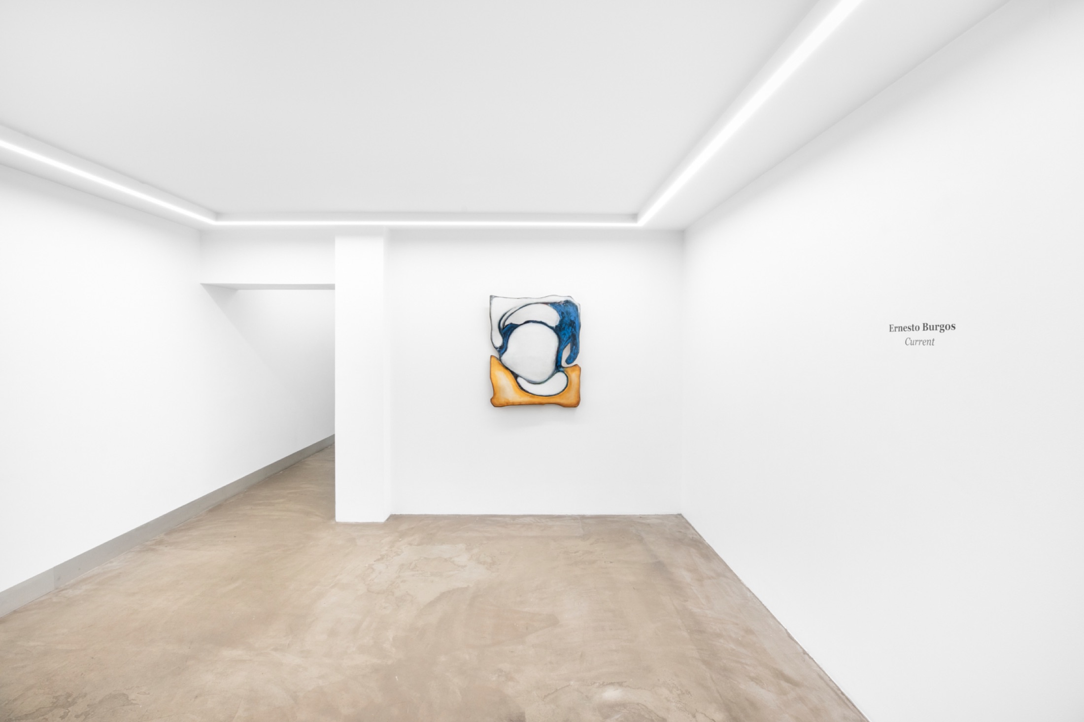 Installation view of Current, Bremond Capela, Paris, France, 2025